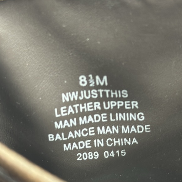 Nine West Just This Brown Leather Ankle Bootie Size 8.5 MCA6442K - Picture 7 of 7